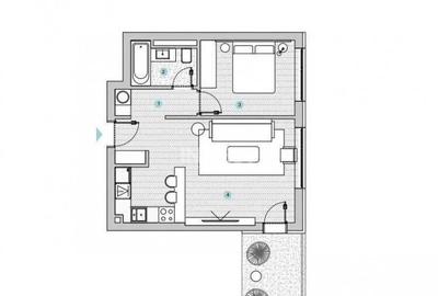 Apartament 2 camere + loc de parcare - SILK DISTRICT, IA?I Apartament 2 camere + loc de parcare - SILK DISTRICT, IA?I - 3