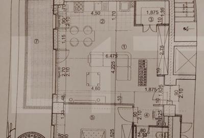 Apartament cu 2 camere semidecomandat, mobilat în Central