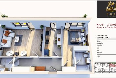 Ap dec 2 camere cu 2 bai , bloc nou Sos Giurgiului , predare 10/2025 - 2