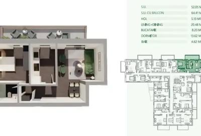 Apartament cu 2 camere decomandat în Mihai Bravu - 6