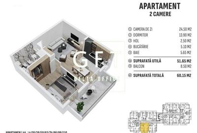 Apartament modern, 2 camere ! Comision 0! - 1