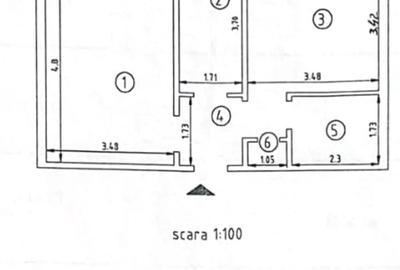 Apartament cu 2 camere decomandat în Nicolina - 2