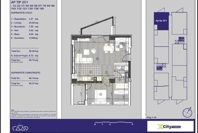 Apartament spatios cu 2 camere | XCity Tower 3 | Torontalului - 15