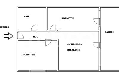 Super apartament la parter inalt -3 camere balcon si parcare proprie - 4