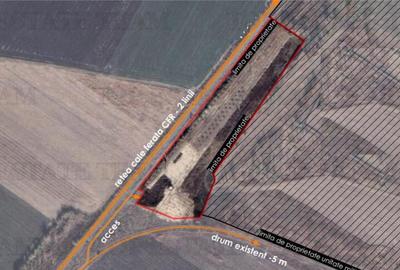 Teren si platforma betonata cu acces rapid la Autostrada Mol - 1