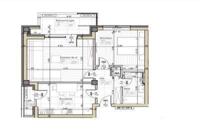 Apartament 2 camere, bucatarie separata, TVA inclus Apartament 2 camere, bucatarie separata, TVA inclus - 3