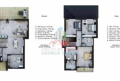 Vila P+1E 165 mp.utili,Str.Ogorului, Corbeanca,NU se aplica TVA, 0%COMISION - 3