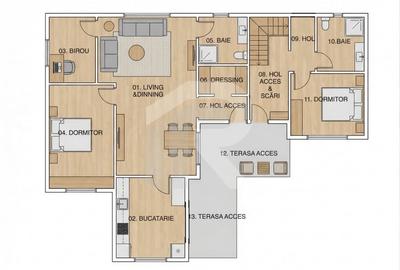 Casă cu 3 camere cu Teren 379 Mp în Dobroești - 1