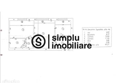 Apartament cu 2 camere semidecomandat în Central - 6