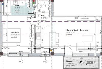 Apartament nou, la cheie, 2 camere, 52 mp, Baciu - 9