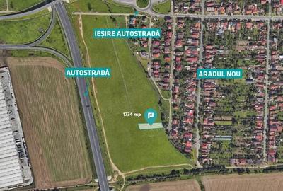 Teren cu PUZ servicii comerciale Aradul Nou - 1