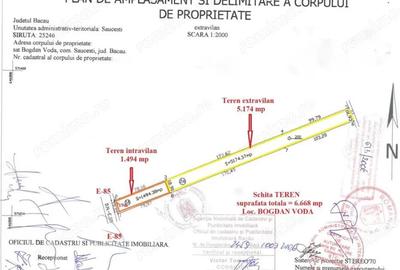 Teren 6.668 mp, de vanzare, loc. BOGDAN VODA, la E-85, com. Saucesti, jud. Bacau - 9