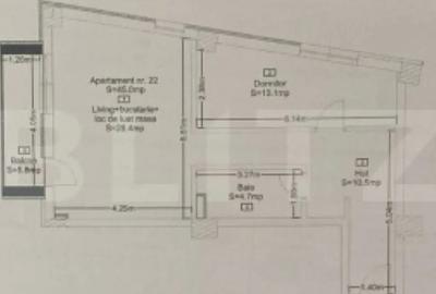 Apartament cu 2 camere decomandat în Central