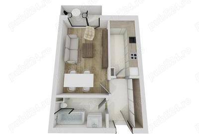 Constructor, vand apartament cu 1 camera cu CF - 2