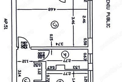 Apartament cu 3 camere semidecomandat în Central - 1