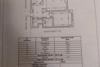 Apartament cu 2 camere decomandat în Central