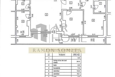 Apartament cu 3 camere în Bănești - 1