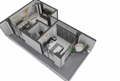 Apartament cu 2 camere semidecomandat în Nord - 10