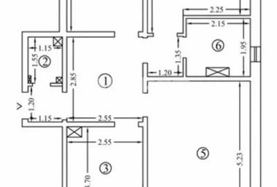 Apartament cu 3 camere decomandat în Dacia - 1