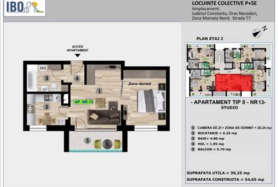 Apartament cu 2 camere decomandat în Nord - 4