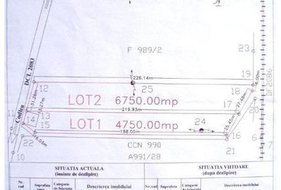 Teren 6,750mp Codlea / DN dn1 - 3