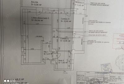 Apartament 3 camere, utilat, mobilat, etajul 1 - 4