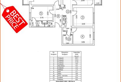OCAZIE! - Apartament 4 camere, 2 bai, 2 balcoane | Bd. Decebal - 10