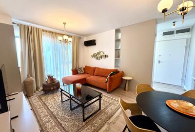 Apartament cu 2 camere semidecomandat, mobilat în Barbu Văcărescu