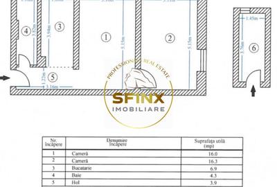 Apartament 2 camere semidecomandat complet renovat recent | investitie - 6
