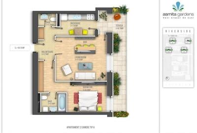 Apartament cu 2 camere decomandat, mobilat în Văcăresti