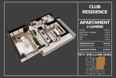 Apartamente 2 cam - Gradina - Terasa - Finisaje la alegere - Str. Postalionului - 5