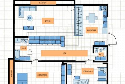 Apartament cu 3 camere decomandat în Barbu Văcărescu - 1