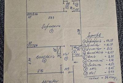 Apartament cu 3 camere semidecomandat în Țiglina 1