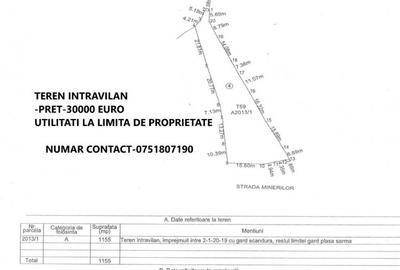 Teren de 1155 mp, în Mahmudia