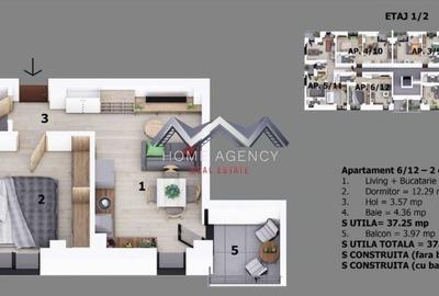 Apartament 2 camere Otopeni central | bloc cu lift | include parcare - 7