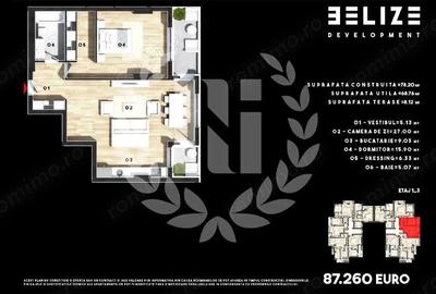 APARTAMENT 2 CAMERE CERNICA 2 TERASE 68 MP - 1