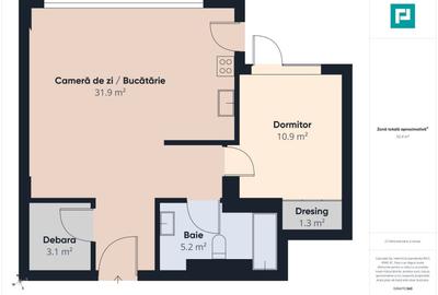 Apartament cu 2 camere semidecomandat, mobilat în Torontalului - 12