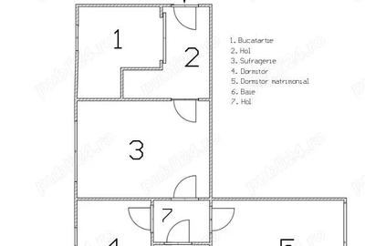 PROPRIETAR vind apartament cu trei camere in zona 1 Decembrie Ozana - 10