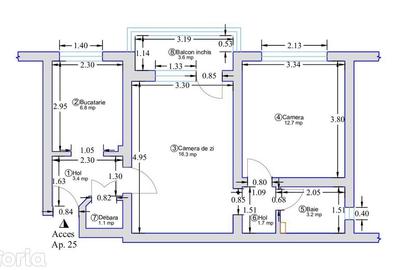 Apartament cu 2 camere în Decebal - 6