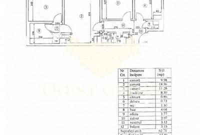 Apartament cu 3 camere semidecomandat, mobilat în Banu Manta - 25
