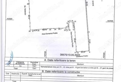 Teren de 7047 mp, în Central - 2