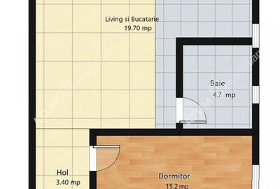 Apartament cu 2 camere semidecomandat, mobilat în Mihai Viteazul - 2