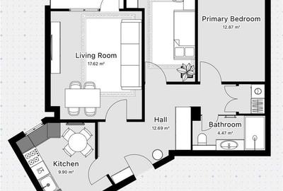 Apartament 3 camere Zimbru - Tigarete - 21