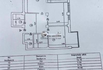 Apartament cu 3 camere în Tătărași