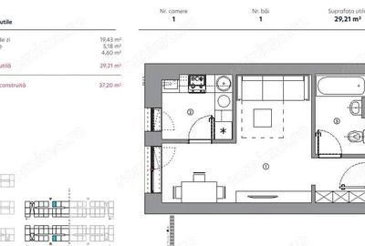 Garsoniera Spatioasa / Hils Titanium Faza 2 / 5 minute Metrou / Comision 0% - 2