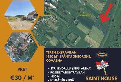 Teren extravilan 1450 M² în apropiere de Sepsi Arena - 1