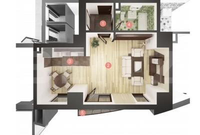 Garsonieră semidecomandată în Mănăștur - 1