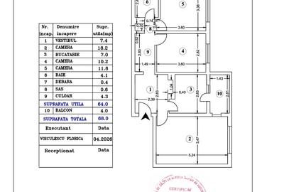 Apartament cu 3 camere în Dristor - 10