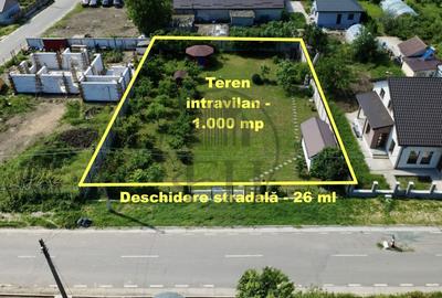 Teren Construcții intravilan de 1000 mp, în Poiana - 1