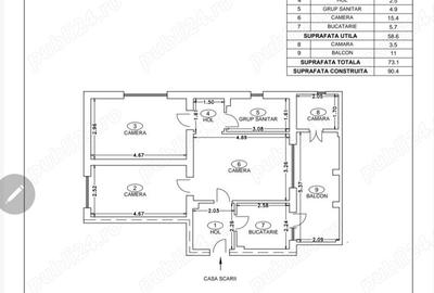 Apartament 3 camere Bl Independentei nr 26 - 3